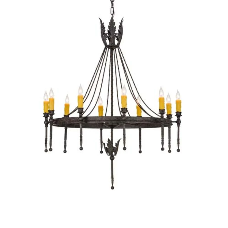 Meyda Tiffany Amaury 10 Light 36" Wide Taper Candle Style Chandelier - Image 1