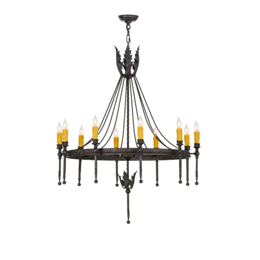 Meyda Tiffany Amaury 10 Light 36" Wide Taper Candle Style Chandelier - Image 2