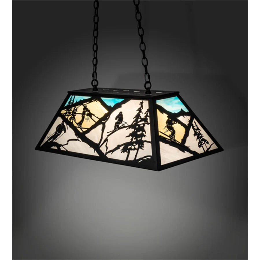 Meyda Tiffany Alpine 6 Light 33" Wide Linear Pendant - Image 1