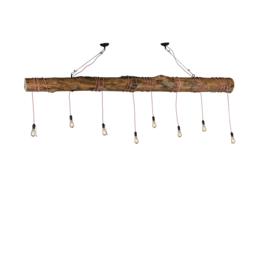 Meyda Tiffany Hounds Tooth 8 Light 120" Wide Abstract Linear Pendant - Image 3