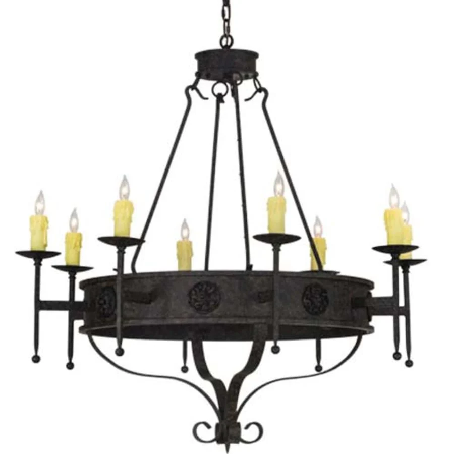 Meyda Tiffany Lorenzo 8 Light 42" Wide Taper Candle Style Chandelier - Image 1