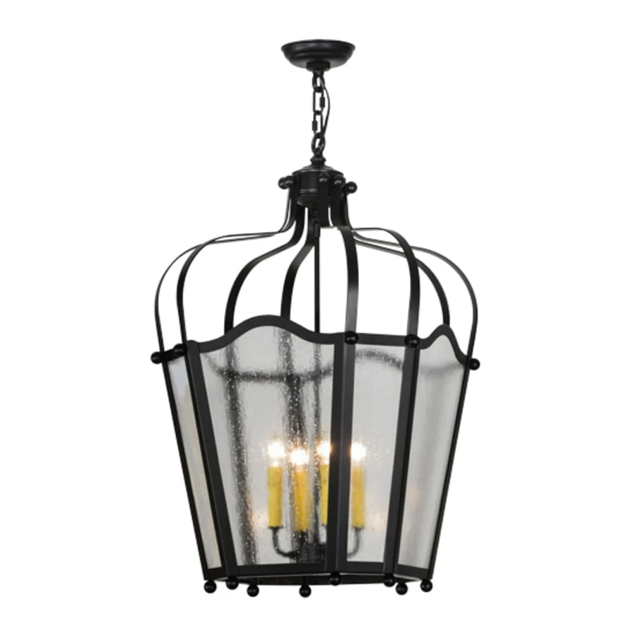 Meyda Tiffany Citadel 4 Light 23" Wide Taper Candle Pendant - Image 3