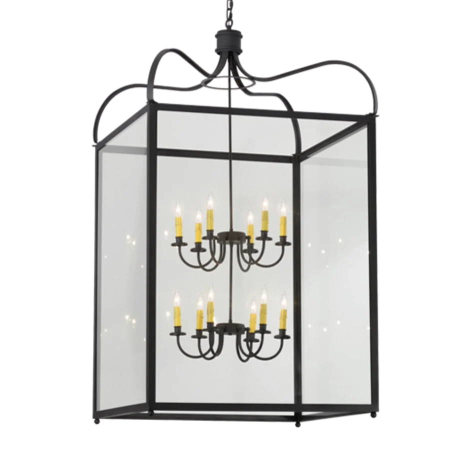 Meyda Tiffany Rennes 12 Light 45" Wide Taper Candle Pendant - Image 1