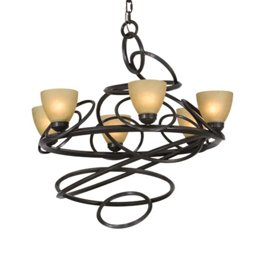 Meyda Tiffany Anneau 6 Light 29" Wide Ring Chandelier - Image 1