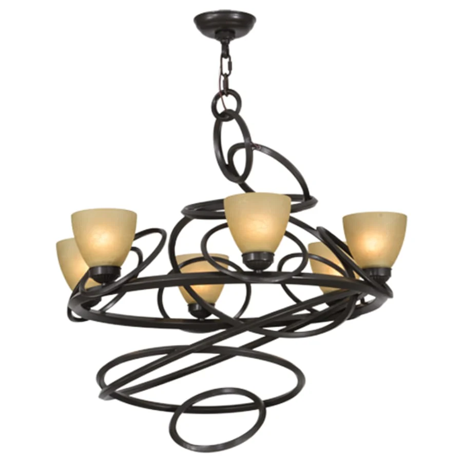 Meyda Tiffany Anneau 6 Light 29" Wide Ring Chandelier - Image 2