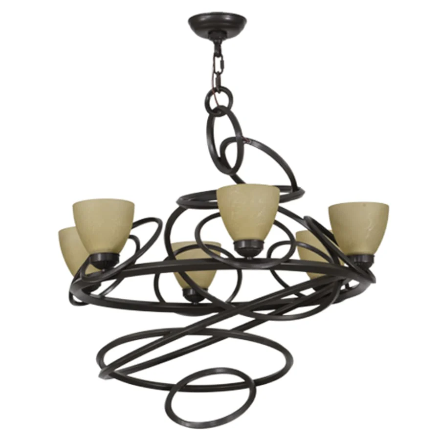 Meyda Tiffany Anneau 6 Light 29" Wide Ring Chandelier - Image 3