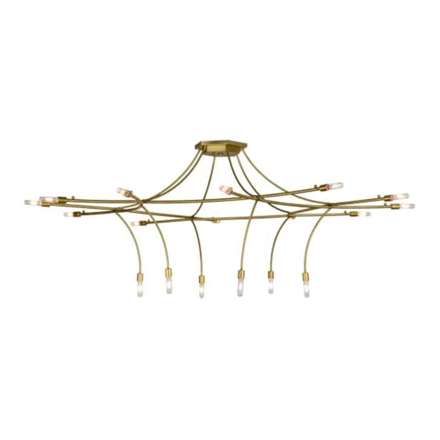 Meyda Tiffany ISON 18 Light 84" Wide Taper Candle Ring Chandelier - Image 1