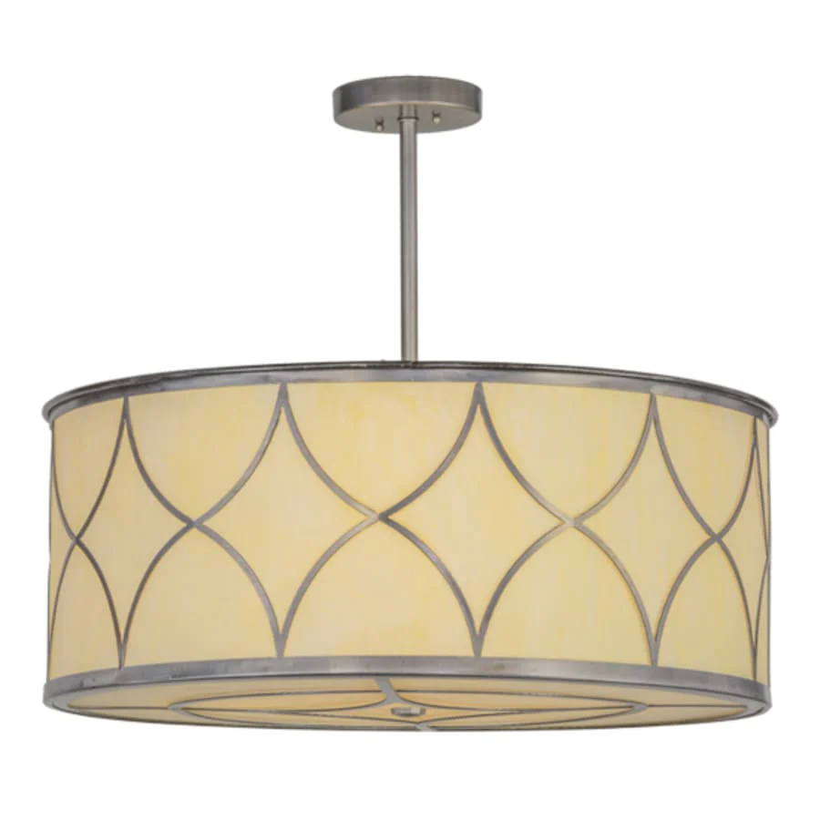 Meyda Tiffany Cilindro 4 Light 30" Wide Pendant - Image 1