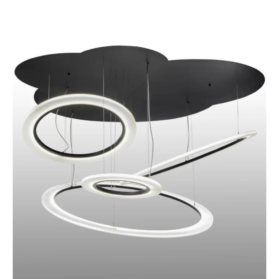 Meyda Tiffany Anillo Tilt 84" Wide Abstract Multi Light Pendant - Image 1