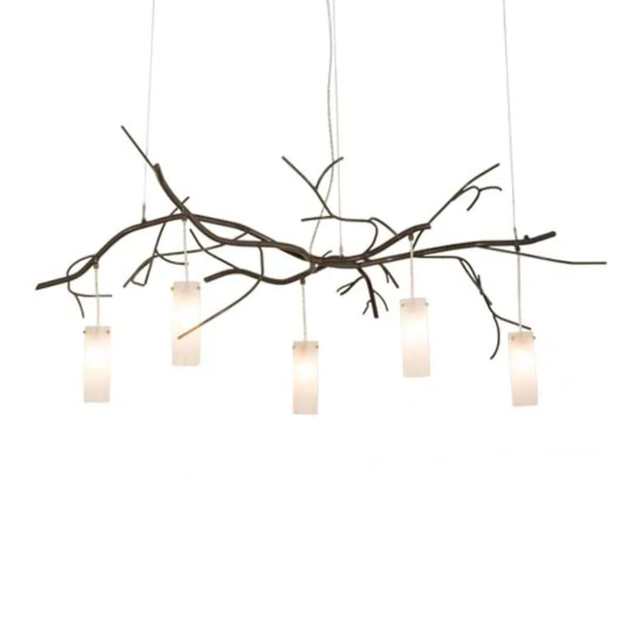 Meyda Tiffany Winter Solstice 5 Light 72" Wide Linear Chandelier - Image 1