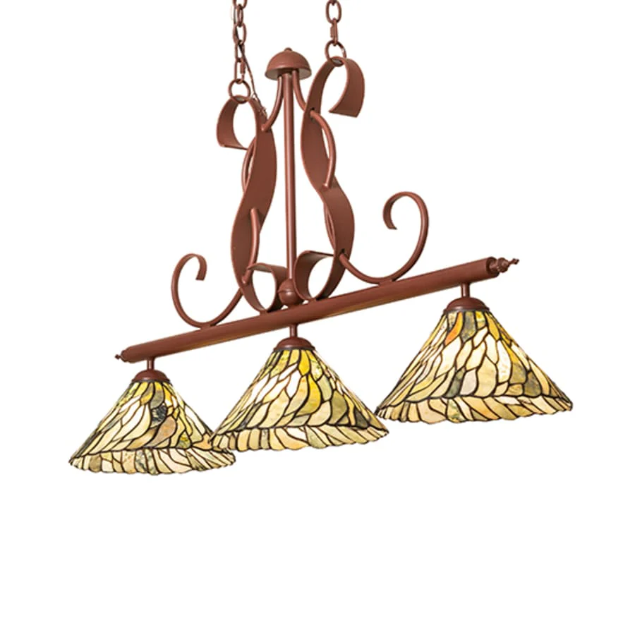 Meyda Tiffany Jadestone 3 Light 46" Wide Linear Pendant - Image 3