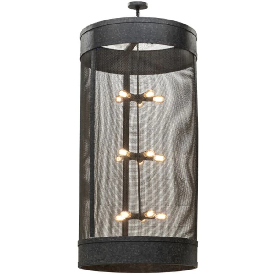 Meyda Tiffany Cilindro 15 Light 36" Wide Cage Pendant - Image 1