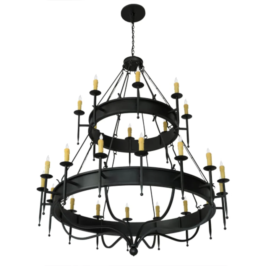 Meyda Tiffany Marta 24 Light 72" Wide Taper Candle Style Chandelier - Image 3