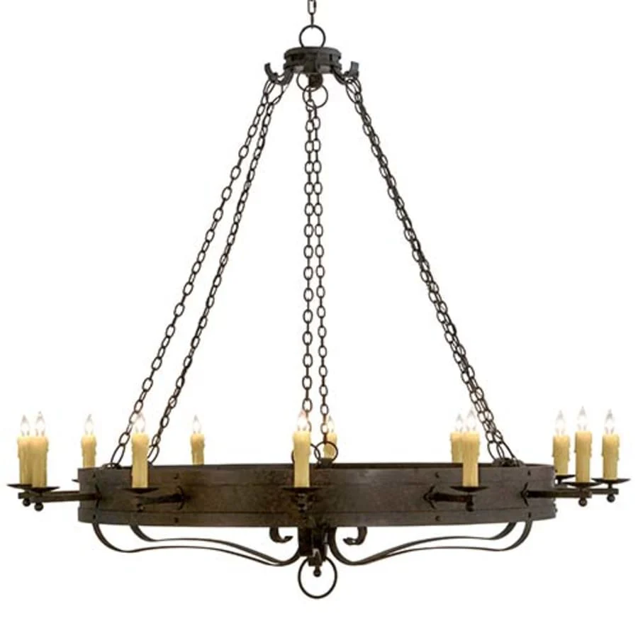 Meyda Tiffany Parnella 12 Light 72" Wide Taper Candle Style Chandelier - Image 1