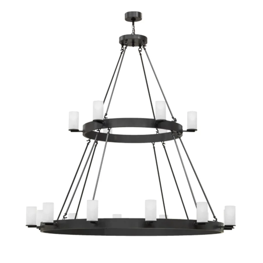 Meyda Tiffany Chappell 16 Light 72" Wide Ring Chandelier - Image 3
