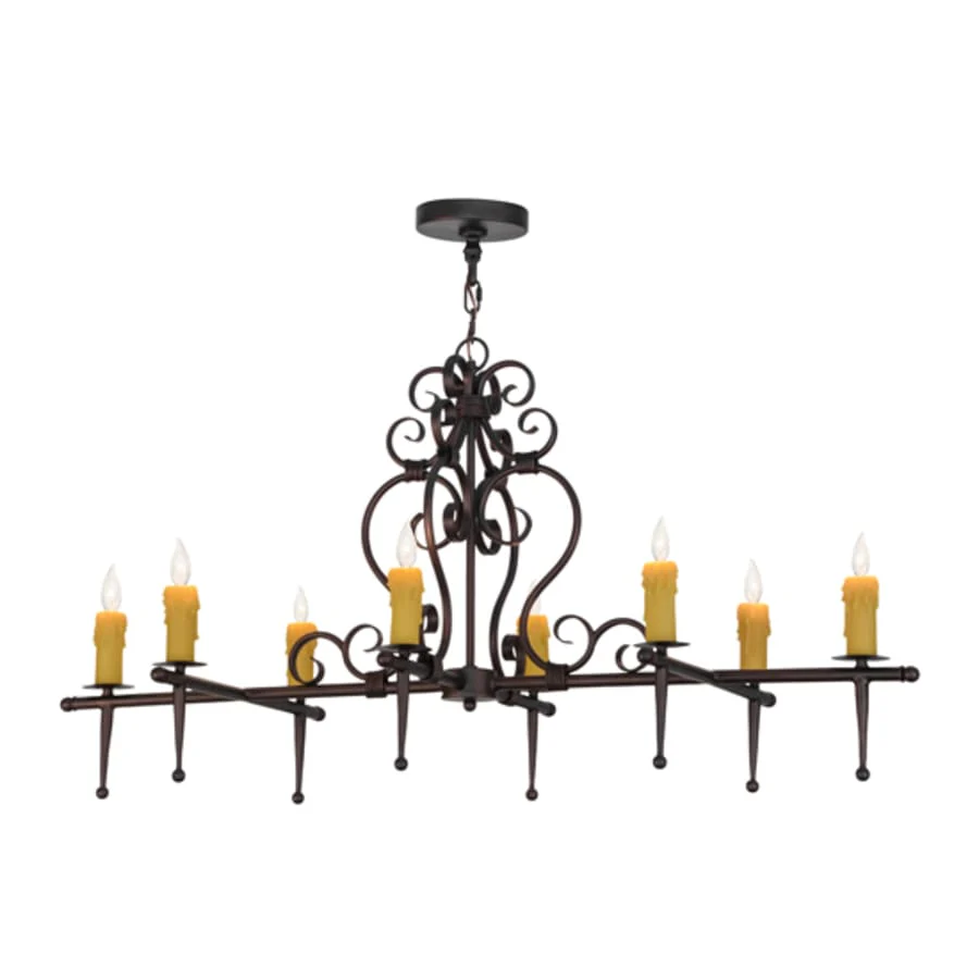 Meyda Tiffany Monica 8 Light 48" Wide Taper Candle Linear Chandelier - Image 2