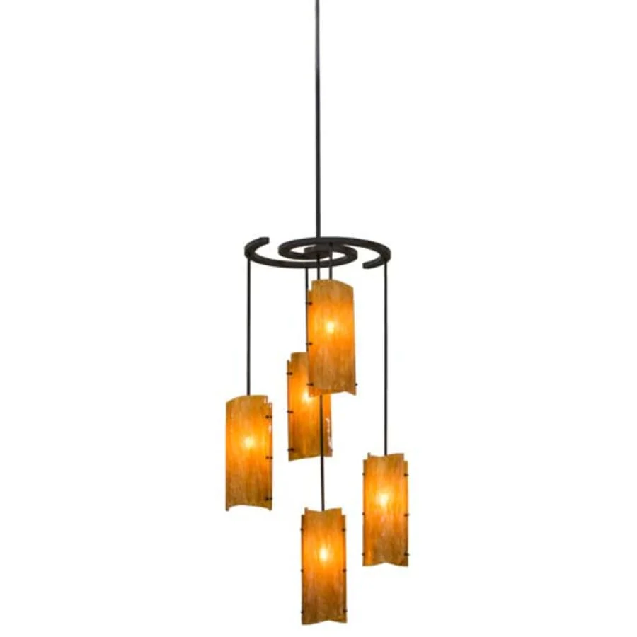 Meyda Tiffany Vortex 5 Light 34" Wide Chandelier - Image 1