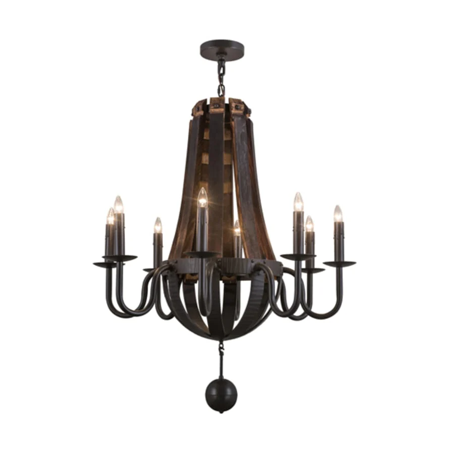 Meyda Tiffany Barrel Stave 8 Light 36" Wide Taper Candle Style Chandelier - Image 2