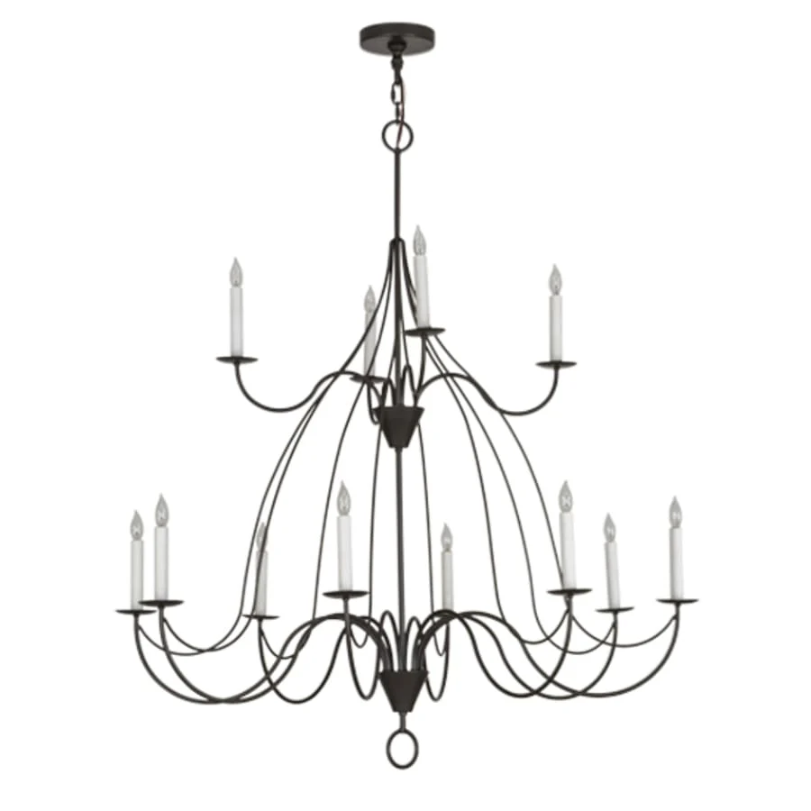 Meyda Tiffany Polonaise 12 Light 48" Wide Taper Candle Style Chandelier - Image 2