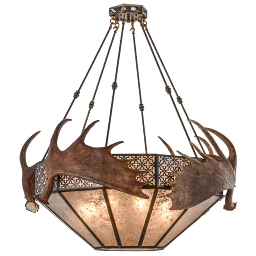 Meyda Tiffany Moose 8 Light 54″ Wide Pendant