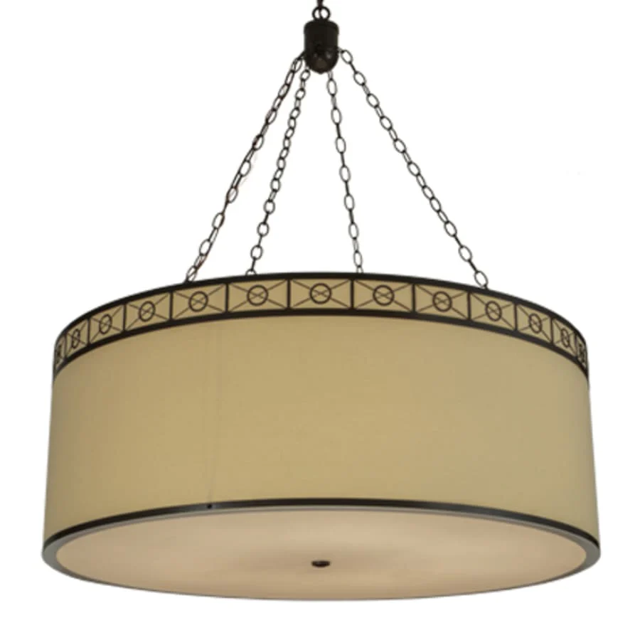 Meyda Tiffany Cilindro 8 Light 42" Wide Suspension Pendant - Image 1