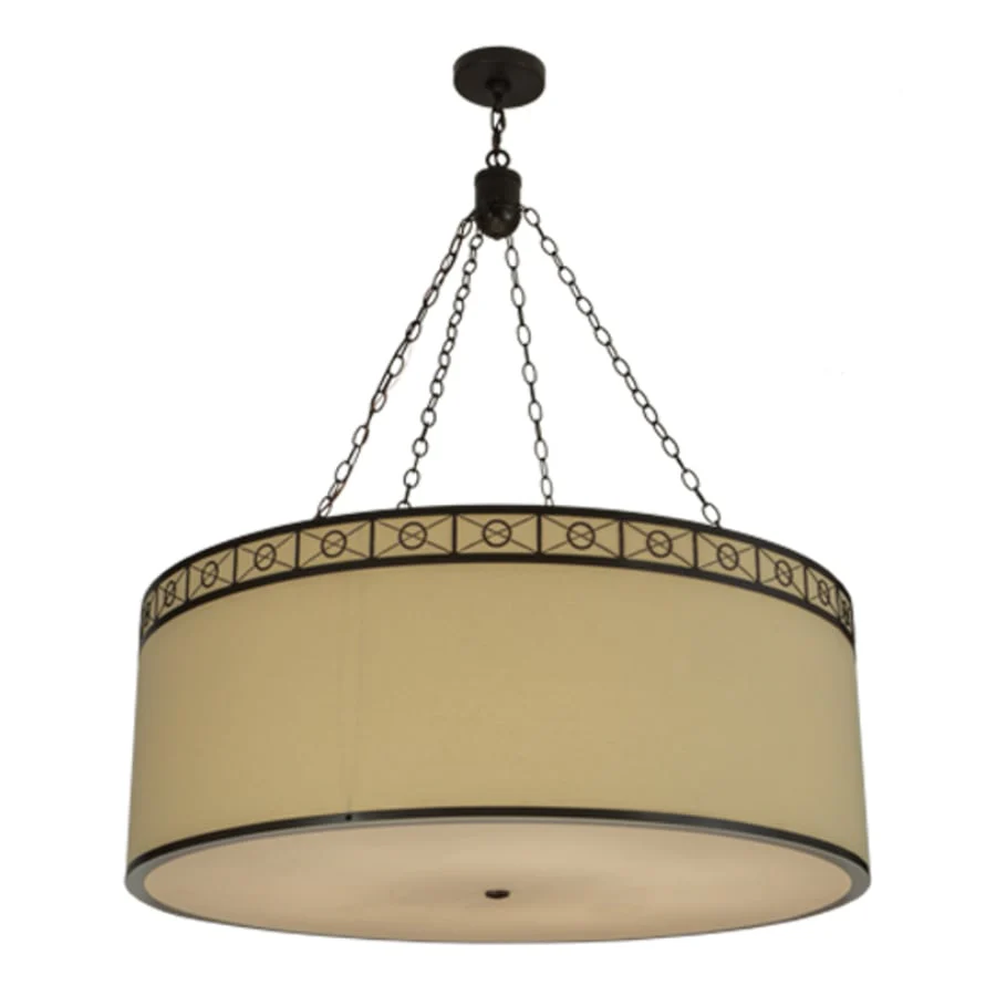 Meyda Tiffany Cilindro 8 Light 42" Wide Suspension Pendant - Image 2