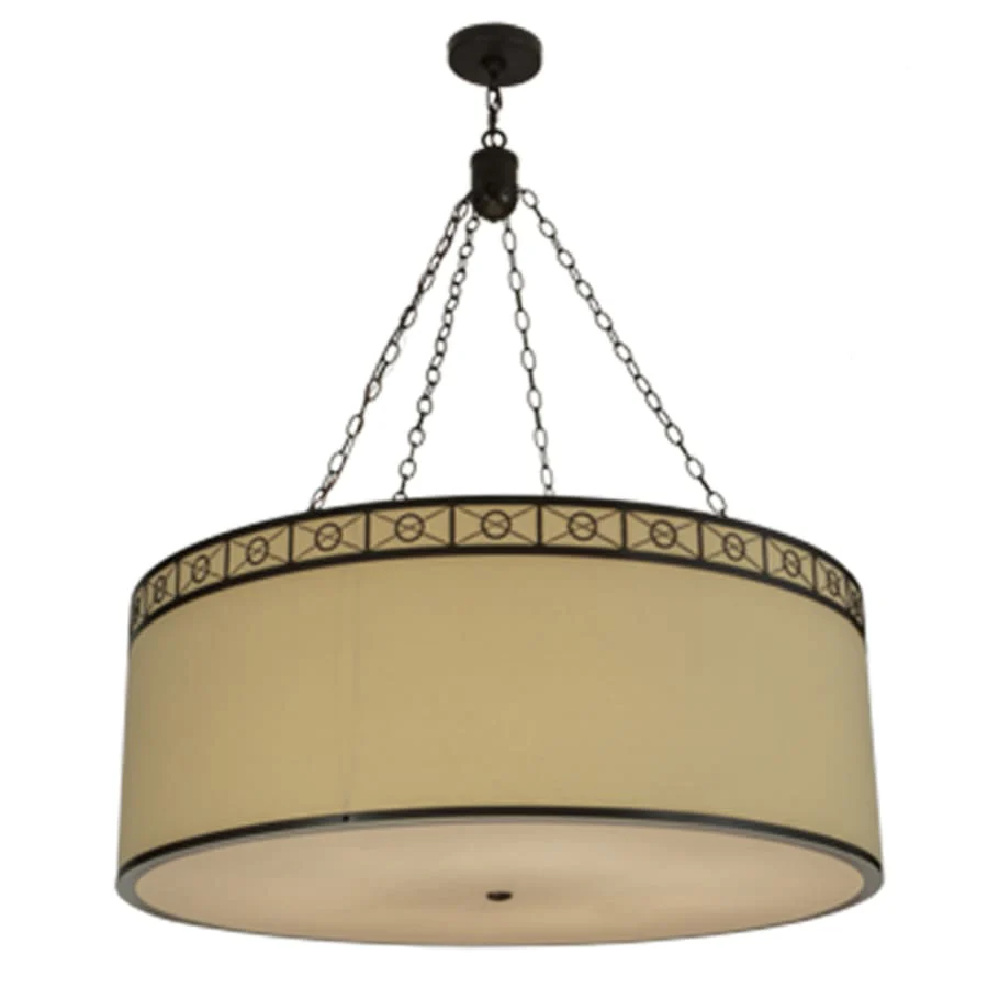 Meyda Tiffany Cilindro 8 Light 42" Wide Suspension Pendant - Image 3