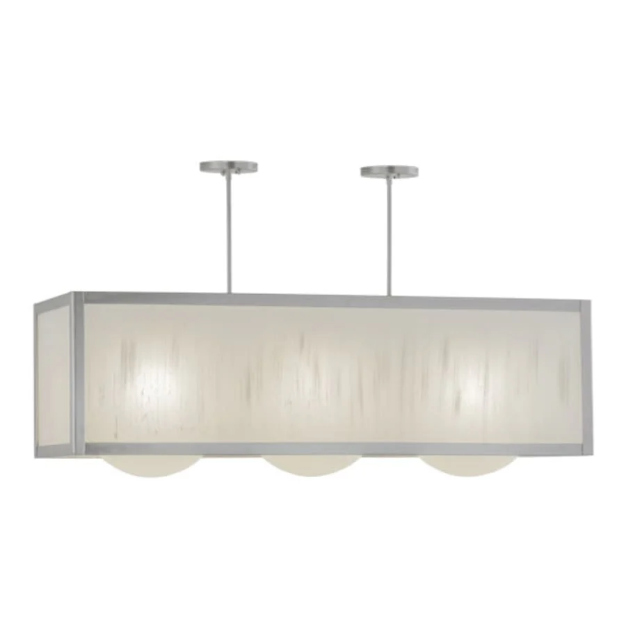 Meyda Tiffany Quadrato 3 Light 44" Wide Linear Pendant - Image 1