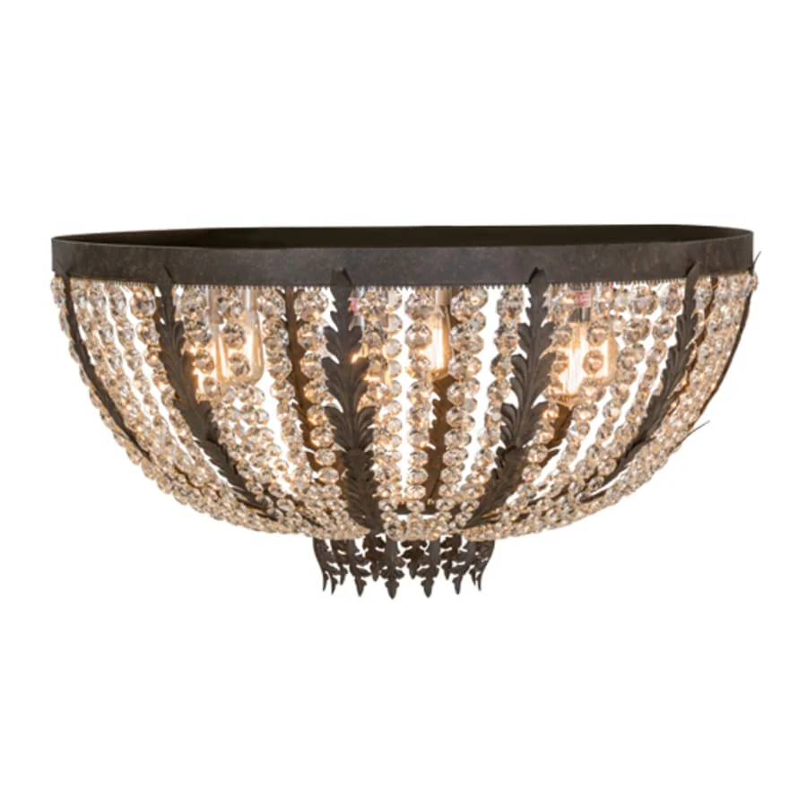 Meyda Tiffany Chrisanne 6 Light 32" Wide Flush Mount Bowl Ceiling Fixture - Image 3