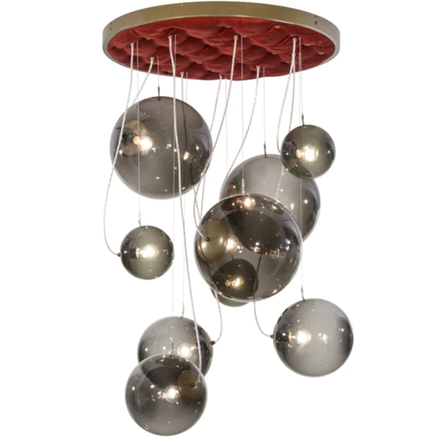 Meyda Tiffany Bola 9 Light 40" Wide Abstract Multi Light Pendant - Image 2