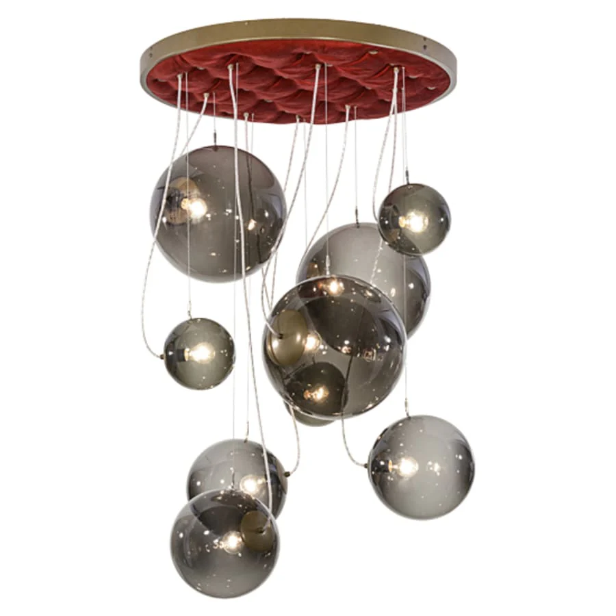 Meyda Tiffany Bola 9 Light 40" Wide Abstract Multi Light Pendant - Image 3