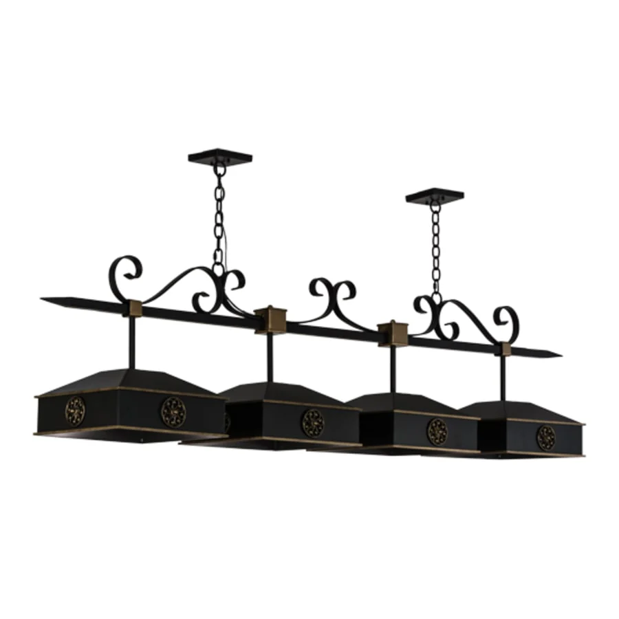 Meyda Tiffany Stefano 4 Light 78" Wide Linear Pendant - Image 2