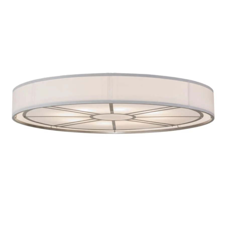 Meyda Tiffany Cilindro Milwaukee 8 Light 60" Wide Flush Mount Drum Ceiling Fixture - Image 1