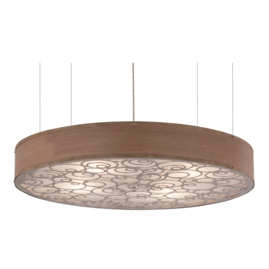 Meyda Tiffany Cilindro 4 Light 36" Wide Suspension Pendant - Image 1