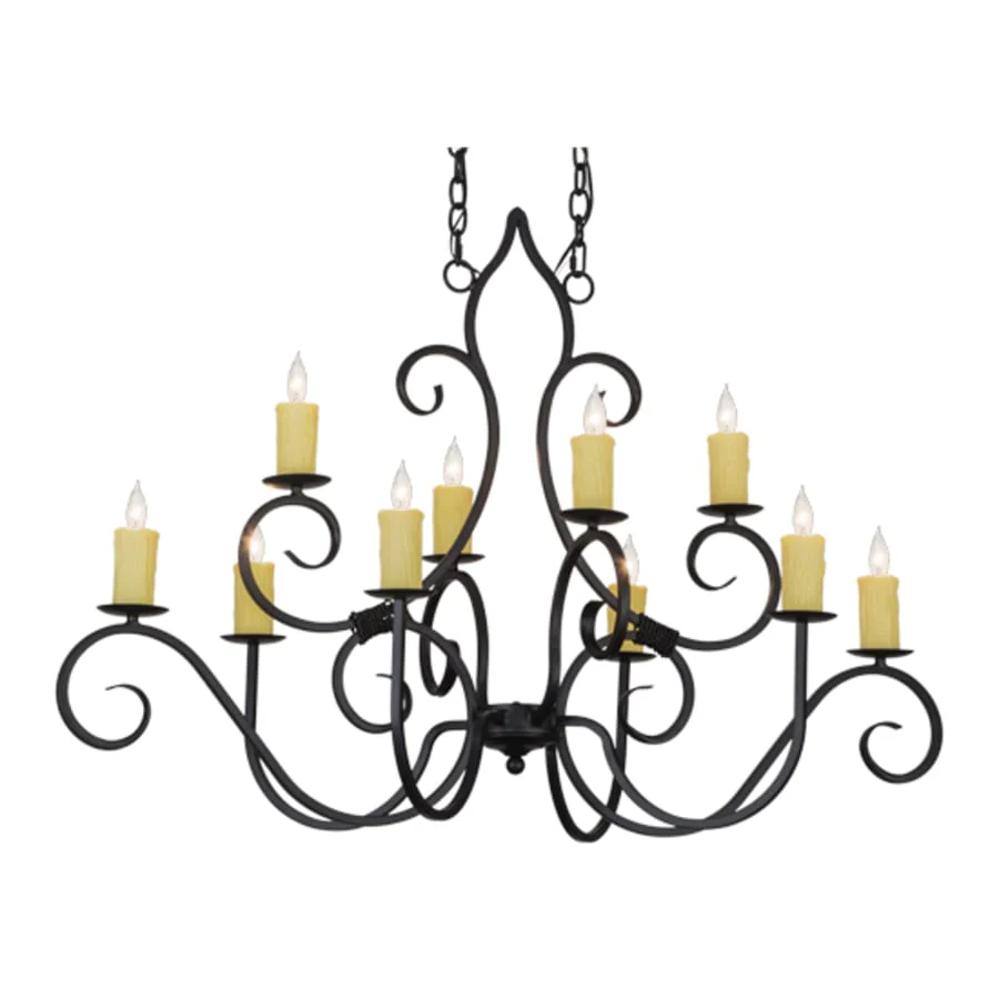 Meyda Tiffany Clifton 10 Light 26" Wide Taper Candle Style Chandelier - Image 2