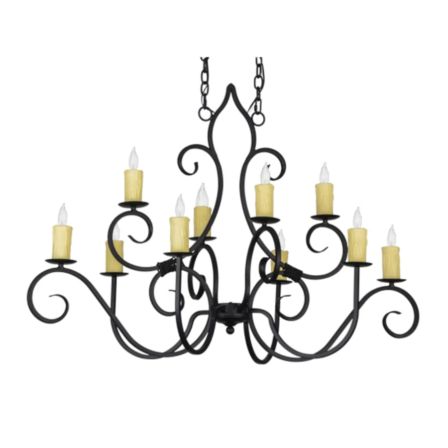 Meyda Tiffany Clifton 10 Light 26" Wide Taper Candle Style Chandelier - Image 3