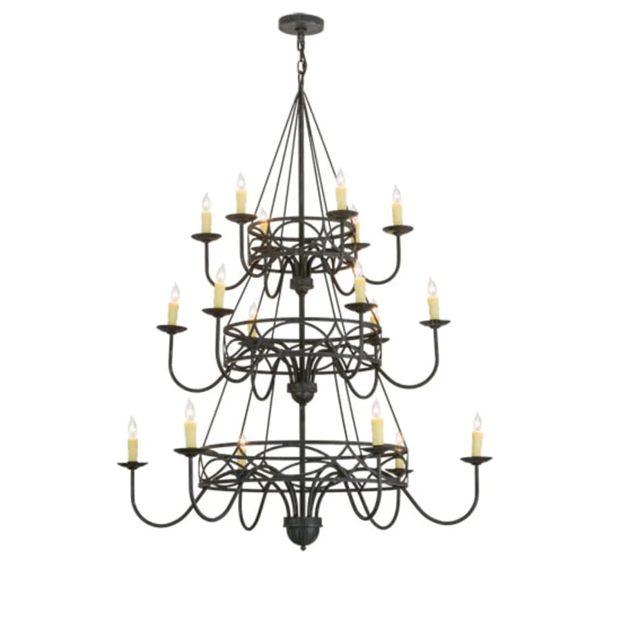 Meyda Tiffany Polonella 18 Light 48" Wide Taper Candle Style Chandelier - Image 2