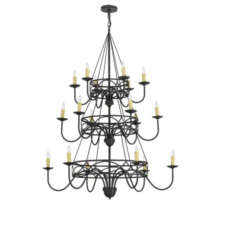 Meyda Tiffany Polonella 18 Light 48" Wide Taper Candle Style Chandelier - Image 3
