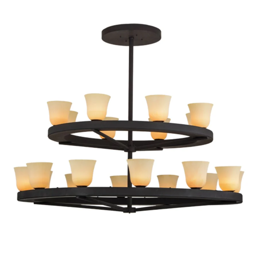 Meyda Tiffany Loxley Piedmont 20 Light 72" Wide Ring Chandelier - Image 2