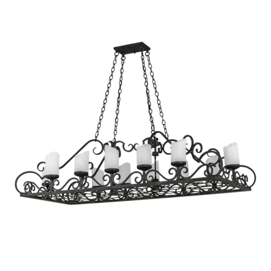 Meyda Tiffany Carlotta 12 Light 66" Wide Linear Chandelier - Image 3