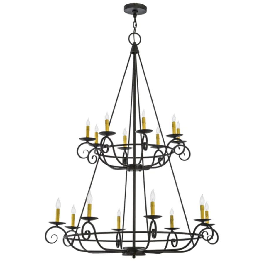 Meyda Tiffany Estrella 16 Light 45" Wide Taper Candle Style Chandelier - Image 2