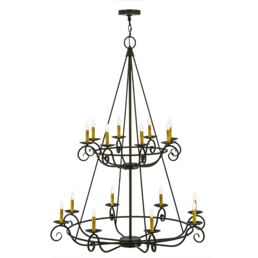 Meyda Tiffany Estrella 16 Light 45" Wide Taper Candle Style Chandelier - Image 3