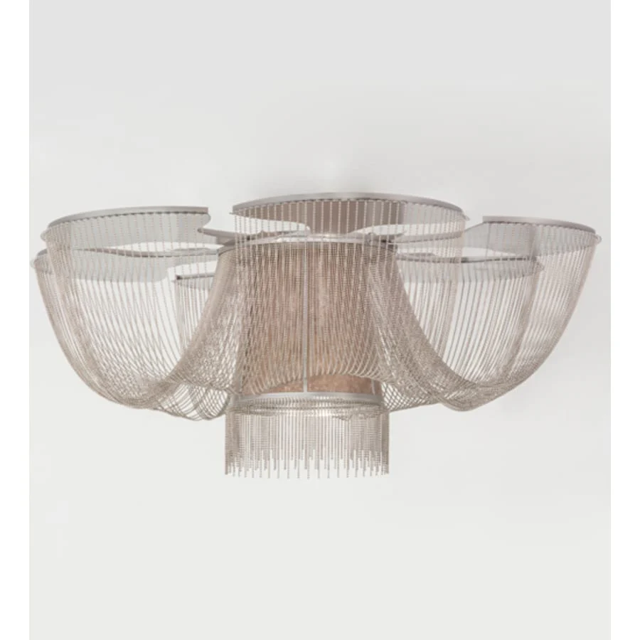 Meyda Tiffany Niagara 8 Light 60" Wide Flush Mount Waterfall Ceiling Fixture - Image 2