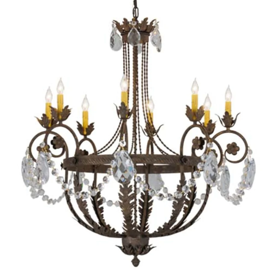 Meyda Tiffany Antonia 8 Light 38" Wide Crystal Candle Style Chandelier - Image 1