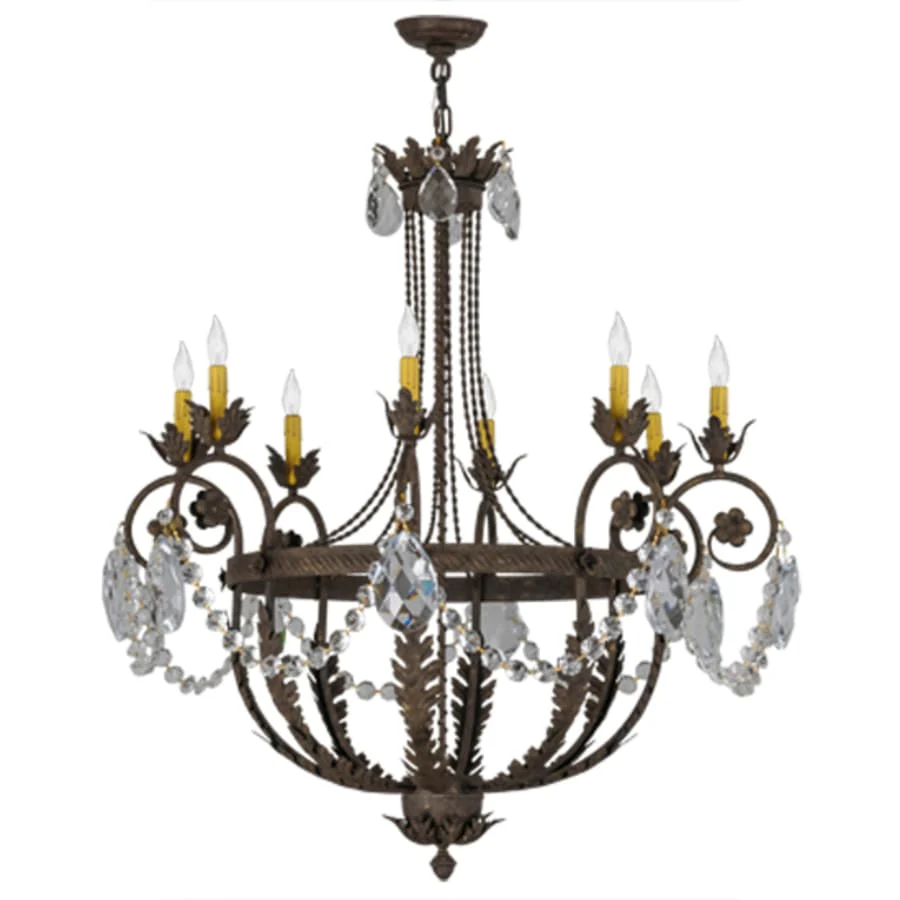 Meyda Tiffany Antonia 8 Light 38" Wide Crystal Candle Style Chandelier - Image 2