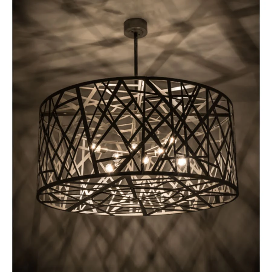 Meyda Tiffany Bird's Nest 8 Light 54" Wide Cage Pendant - Image 1