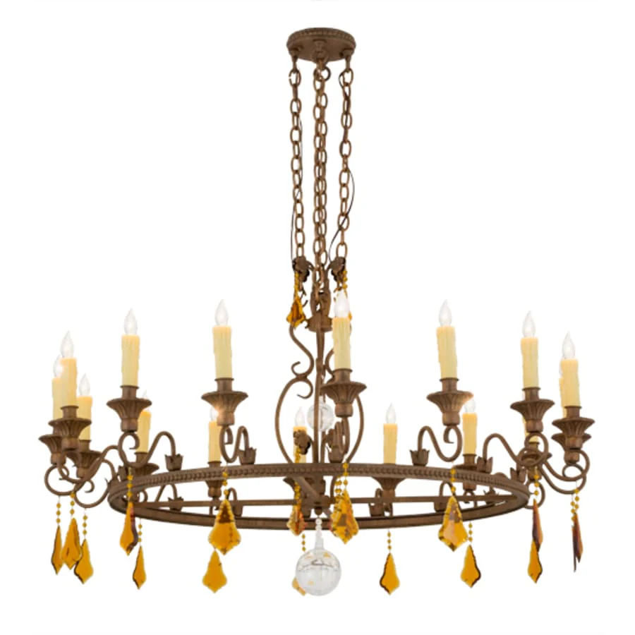 Meyda Tiffany Peak 16 Light 48" Wide Taper Candle Style Chandelier - Image 2