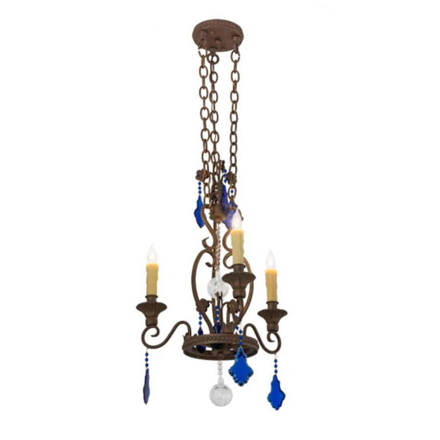 Meyda Tiffany Peak 3 Light 18" Wide Taper Candle Multi Light Pendant - Image 2