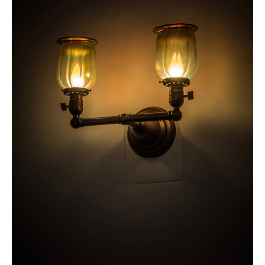 Meyda Tiffany Revival 2 Light 10" Tall Wall Sconce - Image 1