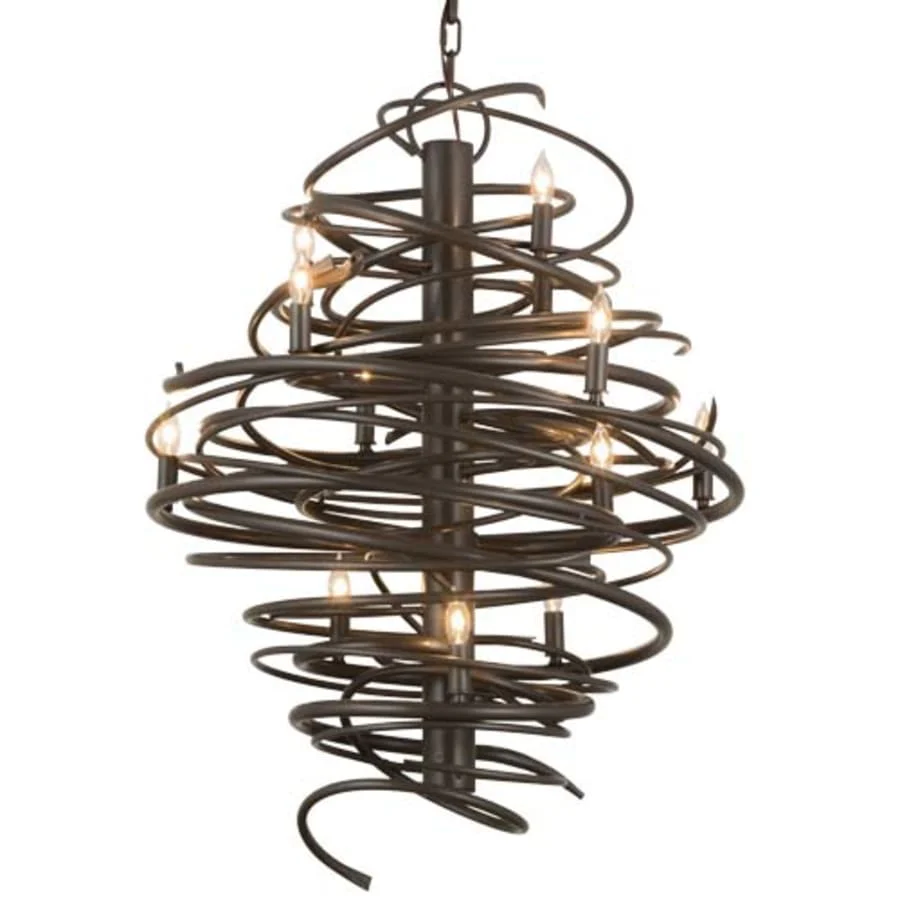 Meyda Tiffany Cyclone 12 Light 28" Wide Candle Style Chandelier - Image 1
